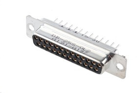 121073-2157 D, Original D 25 Way Through Hole D-sub Connector Socket, 2.8mm Pitch