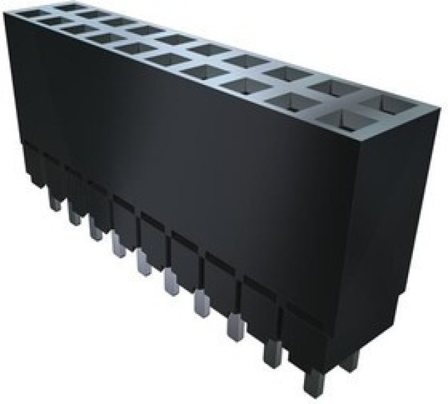 ESQ-136-14-G-D, PC / 104 Connectors Elevated Socket Strip, 0.100" Pitch