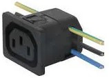 6610.1014, AC Power Entry Modules 6610 APLIANCE OUTLET 10A 70 deg C