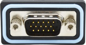 HDF-R15-113L461, D-Sub High Density Connectors 15 pin R/A solder M FL 4-40 thrd brkt