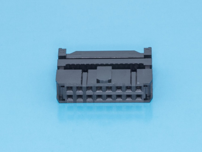 IDC-16, Разъем IDC 2х8 гнездо на плоский кабель, шаг 2.54мм IDC-16, Разъем IDC 2х8 гнездо на плоский кабель, шаг 2.54мм