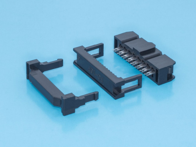 IDC-16, Разъем IDC 2х8 гнездо на плоский кабель, шаг 2.54мм IDC-16, Разъем IDC 2х8 гнездо на плоский кабель, шаг 2.54мм