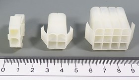 Гнездо питания на кабель, однорядное MFA, 1x4 контакта, шаг 6,2 мм, MFA-1x4F; №9534 гн пит MFA\1x 4\P6,2\каб\\MFA-1x4F конт[10]