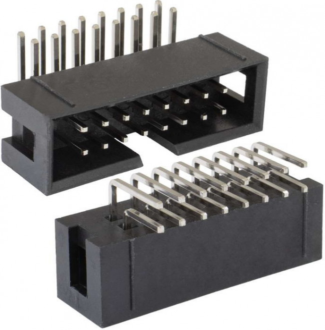 BH-16R (IDC-16MR), IDC разъем, вилка на плату угловая двухрядная 16pin(2x8)., шаг 2.54мм BH-16R (IDC-16MR), IDC разъем, вилка на плату угловая двухрядная 16pin(2x8)., шаг 2.54мм