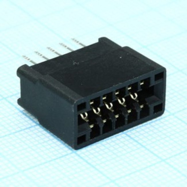 KLS1-603C-10-S, (SL-10L-KLS1-603C-10-S), Слот 10 контактов, 2,54мм. 3А для монтажа на плату KLS1-603C-10-S, (SL-10L-KLS1-603C-10-S), Слот 10 контактов, 2,54мм. 3А для монтажа на плату