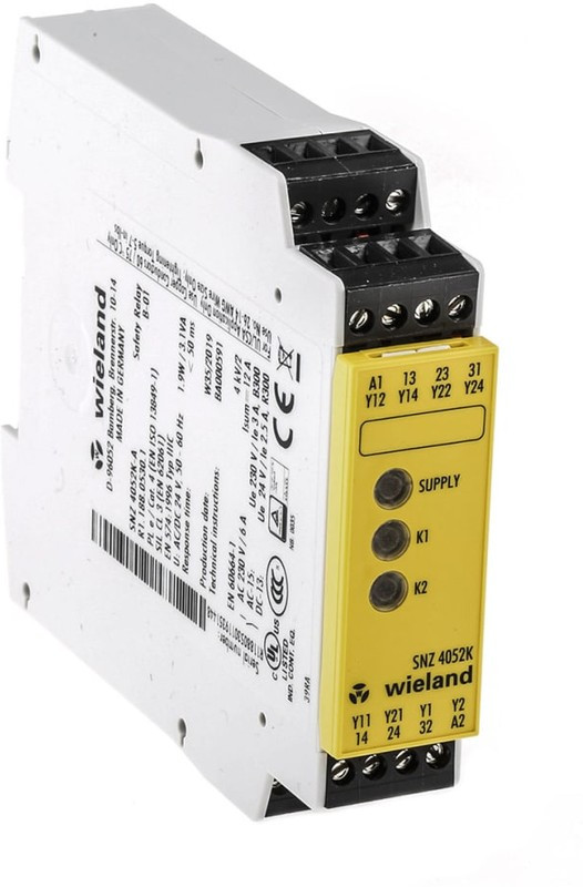 R1.188.0530.1, Dual-Channel Two Hand Control Safety Relay, 24V ac/dc, 2 Safety Contacts