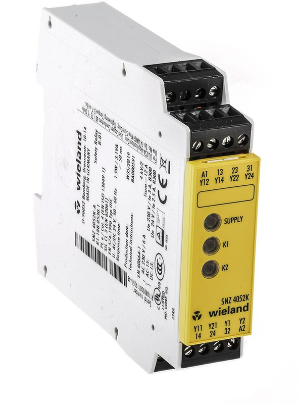 R1.188.0530.1, Dual-Channel Two Hand Control Safety Relay, 24V ac/dc, 2 Safety Contacts