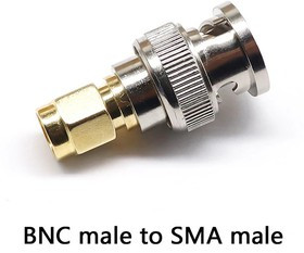 BNC(male)-SMA(male) переходник прямой. Переходник BNC(папа)-SMA(папа) прямой