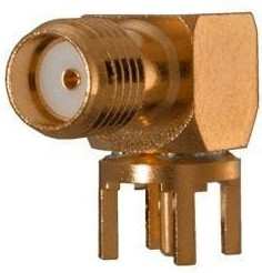 142-0701-301, RF Connectors / Coaxial Connectors PC R/A JCK .155" GLD