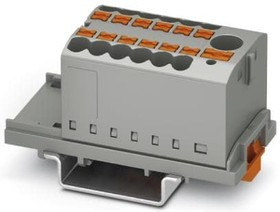 3273088, DIN Rail Terminal Blocks PTFIX 6/12X2,5NS35GY 2.5mm2 w/6mm2 feedin