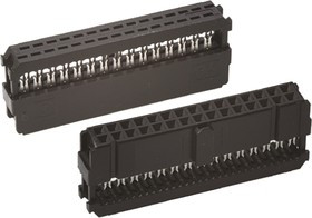 1658621-7, 2.54mm Two-piece (connector+pressure line) 15 IDCconnector 2.54mm 2 P=2.54mm IDC Connectors