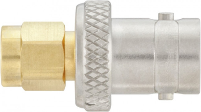 32S151-K00L5, RF Adapters - Between Series SMA Plug to BNC Jack Straight Adapter