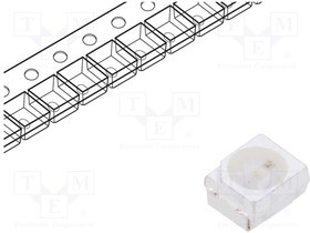 OSB5SAS1C1A-12V, LED; SMD; 3528,PLCC2; blue; 150?220mcd; 3.5x2.8x1.7mm; 120°; 12V