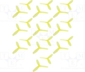 EMAXT5050-YELLOW, Пропеллер, желтый, Кол-во шт: 20, Набор: CW x10 + CCW x10, d: 5" EMAXT5050-YELLOW, Пропеллер, желтый, Кол-во шт: 20, Набор: CW x10 + CCW x10, d: 5"