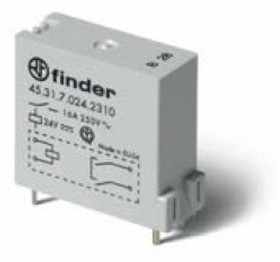 453170240310, Реле питания, SPST-NO, 24 В DC, 16 А, 45 Series, Сквозное Отверстие