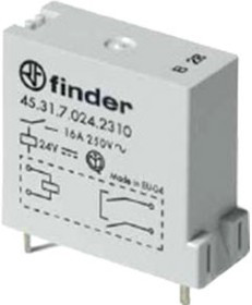 453170240310, Реле питания, SPST-NO, 24 В DC, 16 А, 45 Series, Сквозное Отверстие