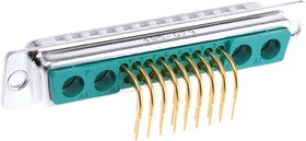 FM21WA4P5-K120 / 1731070604, FM 4 (Power), 17 (Signal) Way Right Angle Through Hole D-sub Connector Plug