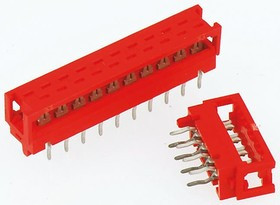 1-215570-2, 12-Way IDC Connector Plug for Cable Mount, 2-Row