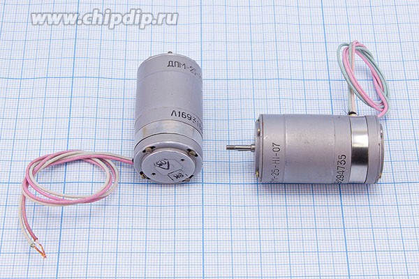 Двигатель постоянного тока 27 В, 4500 об/мин; №дв0104 двиг 27В\2,3Вт\\4500\ \ДПМ-25-Н1-07