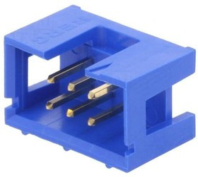 75869-331LF, Гнездо, IDC, "папа", PIN: 6, прямой, THT, позолота, 2,54мм, Конф: 2x3