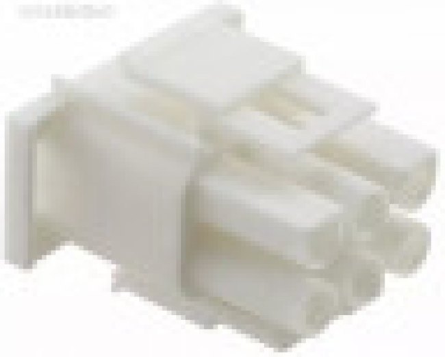 350715-4, Conn Housing PL 6 POS 6.35mm Crimp ST Cable Mount White Package 350715-4, Conn Housing PL 6 POS 6.35mm Crimp ST Cable Mount White Package
