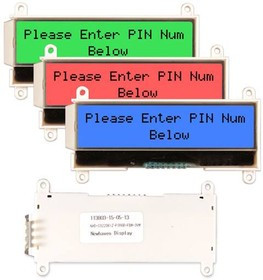 NHD-C0220BiZ-FS (RGB)-FBW-3VM, LCD Character Display Modules &amp; Accessories 2 x 20 FSTN (+) Transf RGB LED