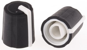 3/03/DP110-004/237/224, 11.5mm Black Potentiometer Knob for 4mm Shaft D Shaped, 3/03/DP110-004/237/224