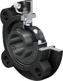 4 Hole Flange Bearing Unit, UCFC209-J7, 45mm ID