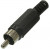 7-0206 / RP-405 black, Разъём RCA 7-0206/RP-405, чёрный