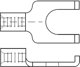 19118-0082, Terminals SPADE 10-12 AWG 10 STUD FLANGE