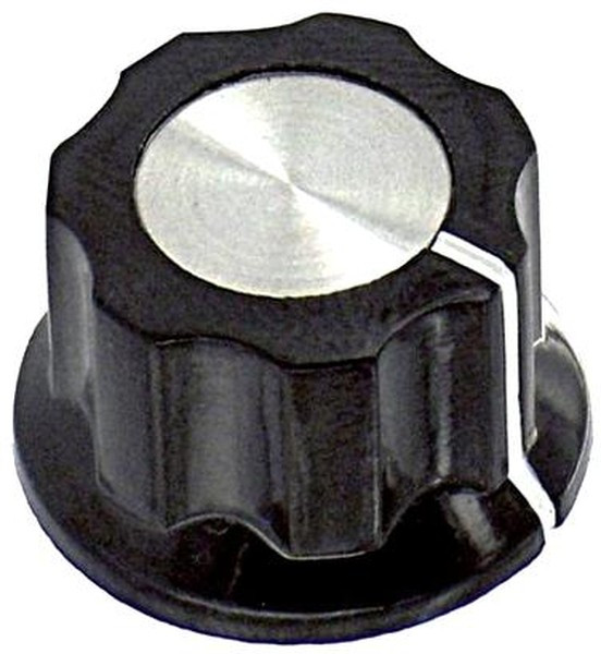 PKES60B1/8, FLUTED KNOB WITH LINE INDICATOR, 3.175MM