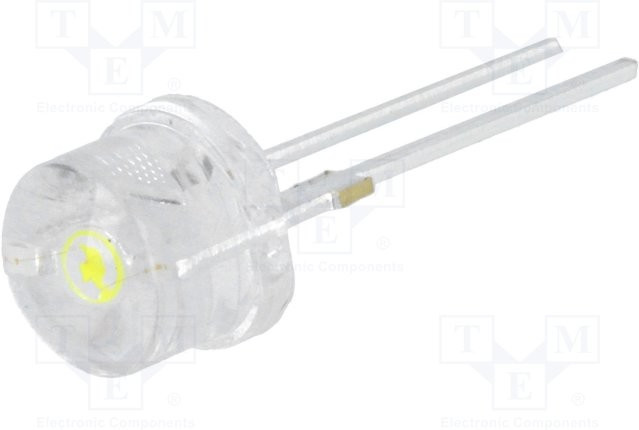 OS4WM387E1U, LED; 8mm; white cold; 140°; Front: convex; 8.4?10.8V; Pitch: 5.16mm OS4WM387E1U, LED; 8mm; white cold; 140°; Front: convex; 8.4?10.8V; Pitch: 5.16mm