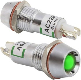 L-616-G 220v (10mm), Светодиод в корпусе L-616-G, 220 В, 10 мм, зелёный