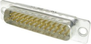 09 67 025 5655, D-Sub plug, Plug, DB-25, Radial Leads