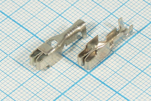 Клемма розетка, 3,3x4,5x5,3, 0,5-1,0мм2, латунь