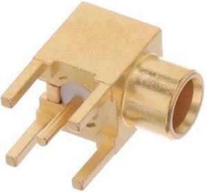 R213665000, RF Connectors / Coaxial Connectors MCX / RIGHT ANGLE JACK RECEPTACLE FOR PCB SOLDER LEGS