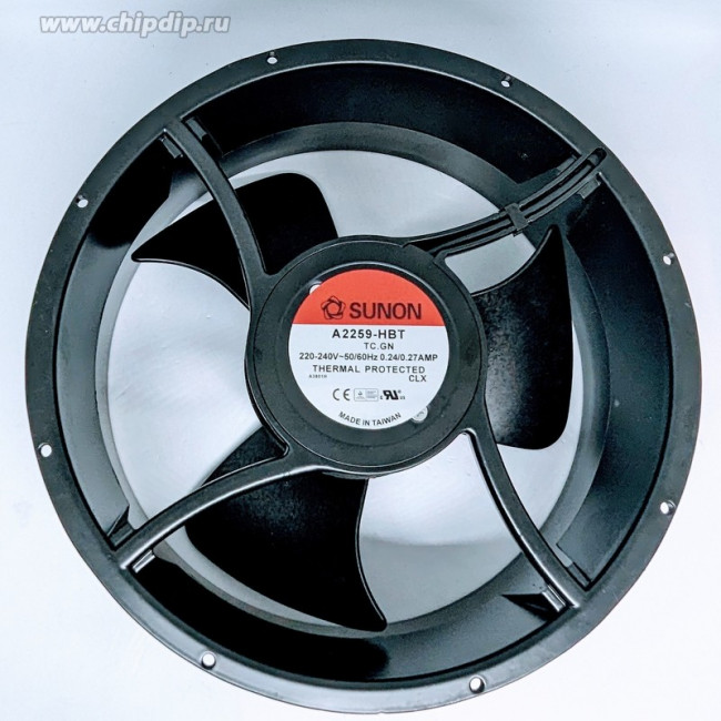 Вентиляторы SUNON A2259-HBT TC.GN 220-240V 50/60Hz 0.24/0.27A 254X89 Клемма