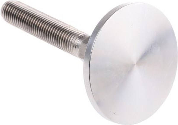 A080/016, M16 Stainless Steel Adjustable Foot, 2000kg Static Load Capacity 10° Tilt Angle