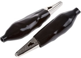 63-26608H PKTS., Crocodile Clip, Black