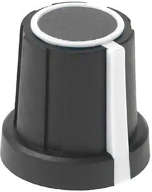 1106-W, CONTROL KNOB, TPE, D-SHAFT, 18.5MM