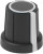 1106-W, CONTROL KNOB, TPE, D-SHAFT, 18.5MM