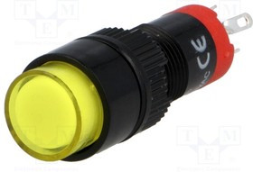 V10Y-11Z-24Y, Переключатель кнопочный 2 SPDT DC желтый