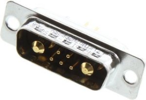 L717TWA7W2PP3SYRM84, Комбинированный разъем D Sub, TW, DA-7W2, Штекер, 7 контакт(-ов), 5 Сигнальных, 2 силовых, Пайка