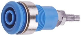 49.7043-23, Blue Female Banana Plug Solder 1kV 49.7043-23, Blue Female Banana Plug Solder 1kV