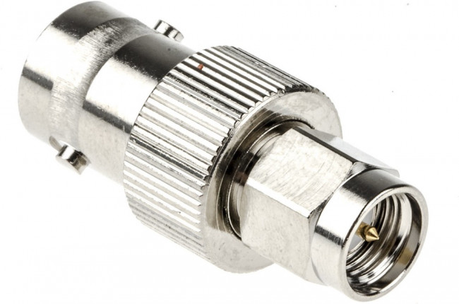 J01008A0025, Straight 50 RF Adapter BNC Socket to SMA Plug