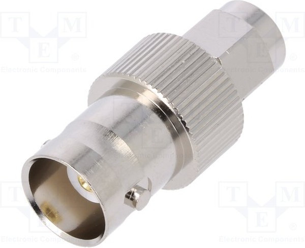 J01008A0025, Straight 50 RF Adapter BNC Socket to SMA Plug