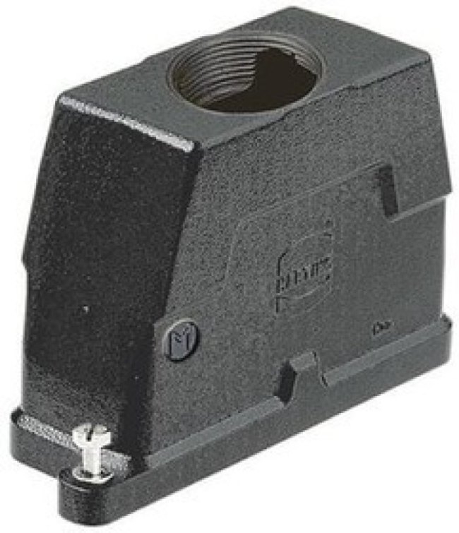 19400160414, Hood 180° 16B Shell Size Powder Die Cast Aluminum Screw Lock Han® 19400160414, Hood 180° 16B Shell Size Powder Die Cast Aluminum Screw Lock Han®