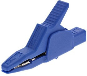 972405102, Crocodile Clip, Brass Contact, 32A, Blue 972405102, Crocodile Clip, Brass Contact, 32A, Blue