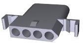 770076-1, Pin &amp; Socket Connectors RECPT 4P DETENT LOCK in-line