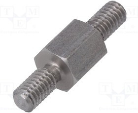 TMM-M4X8/DR446, Дистанцирующая стойка с резьбой, 8мм, Внешн.резьба: M4, Ключ: 7мм